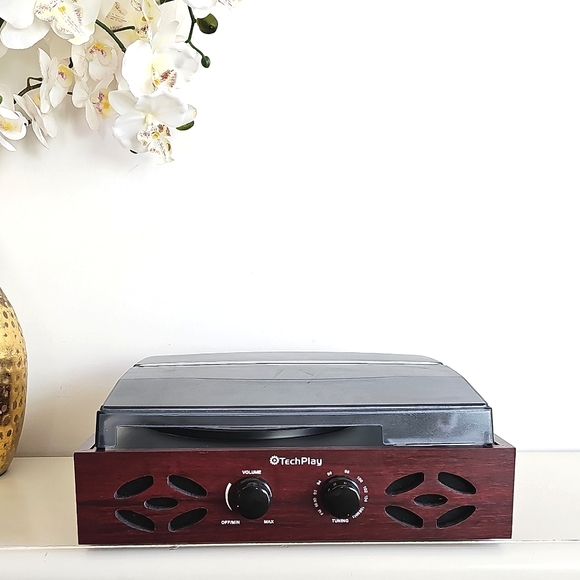 TechPlay ODC15 Record Player Turntable Retro Classic 3 Speed Wood FM Radio - Picture 13 of 13